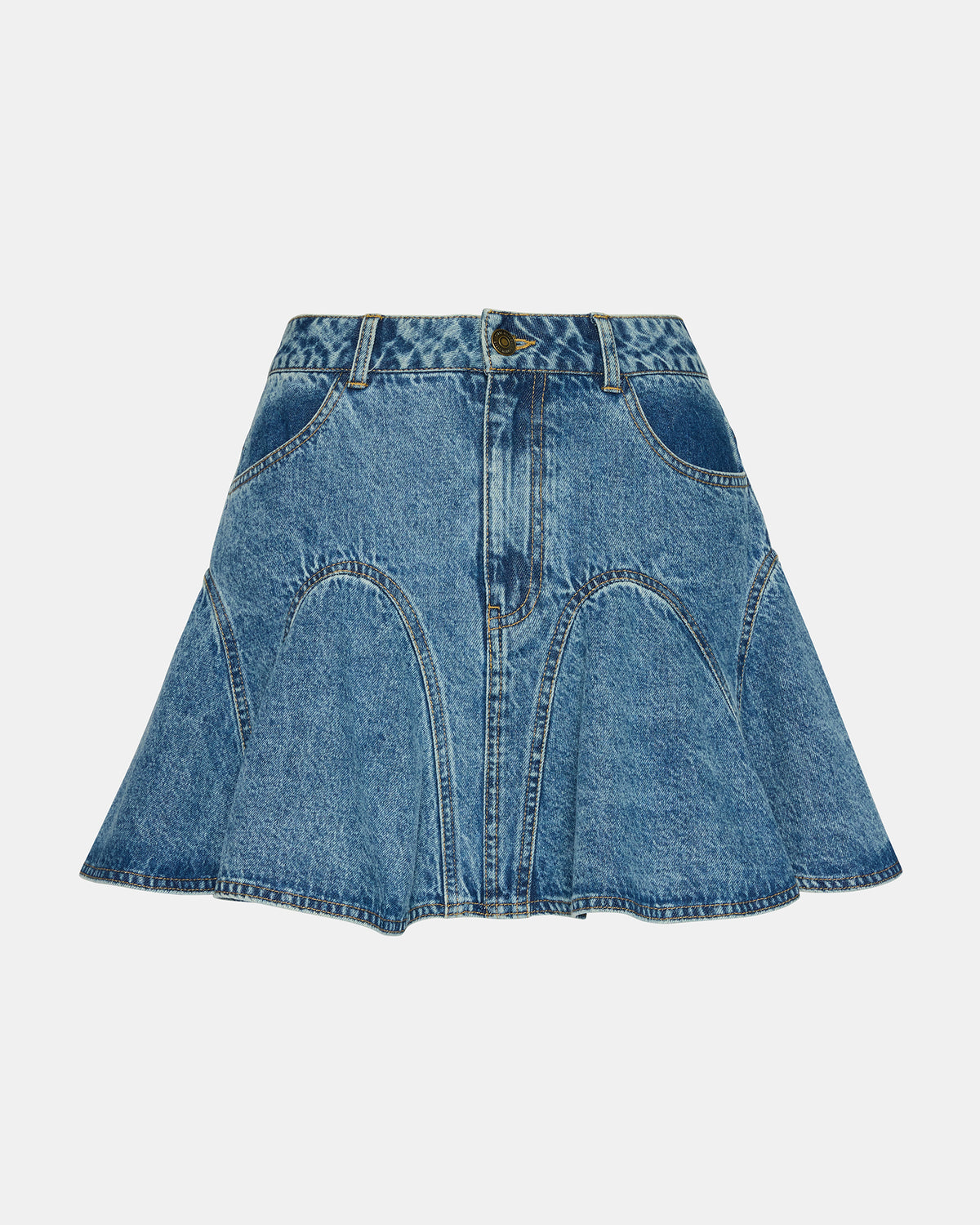 MELANY Forever Blue Denim Pleated Mini Women's Skirt - Steve Madden