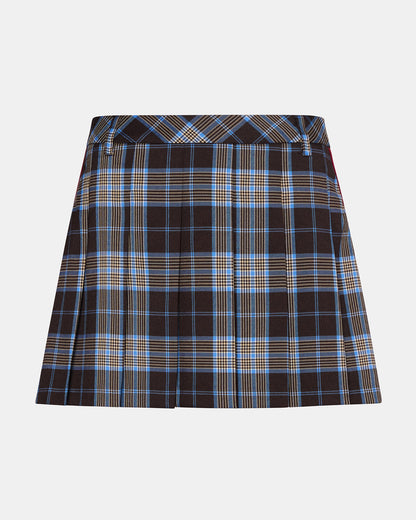 MARGO Brown Plaid Pleated Women's Mini Skirt - Steve Madden