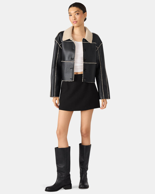 CINDI Black Women's Essential Mini Skort - Steve Madden