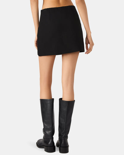 CINDI Black Women's Essential Mini Skort - Steve Madden