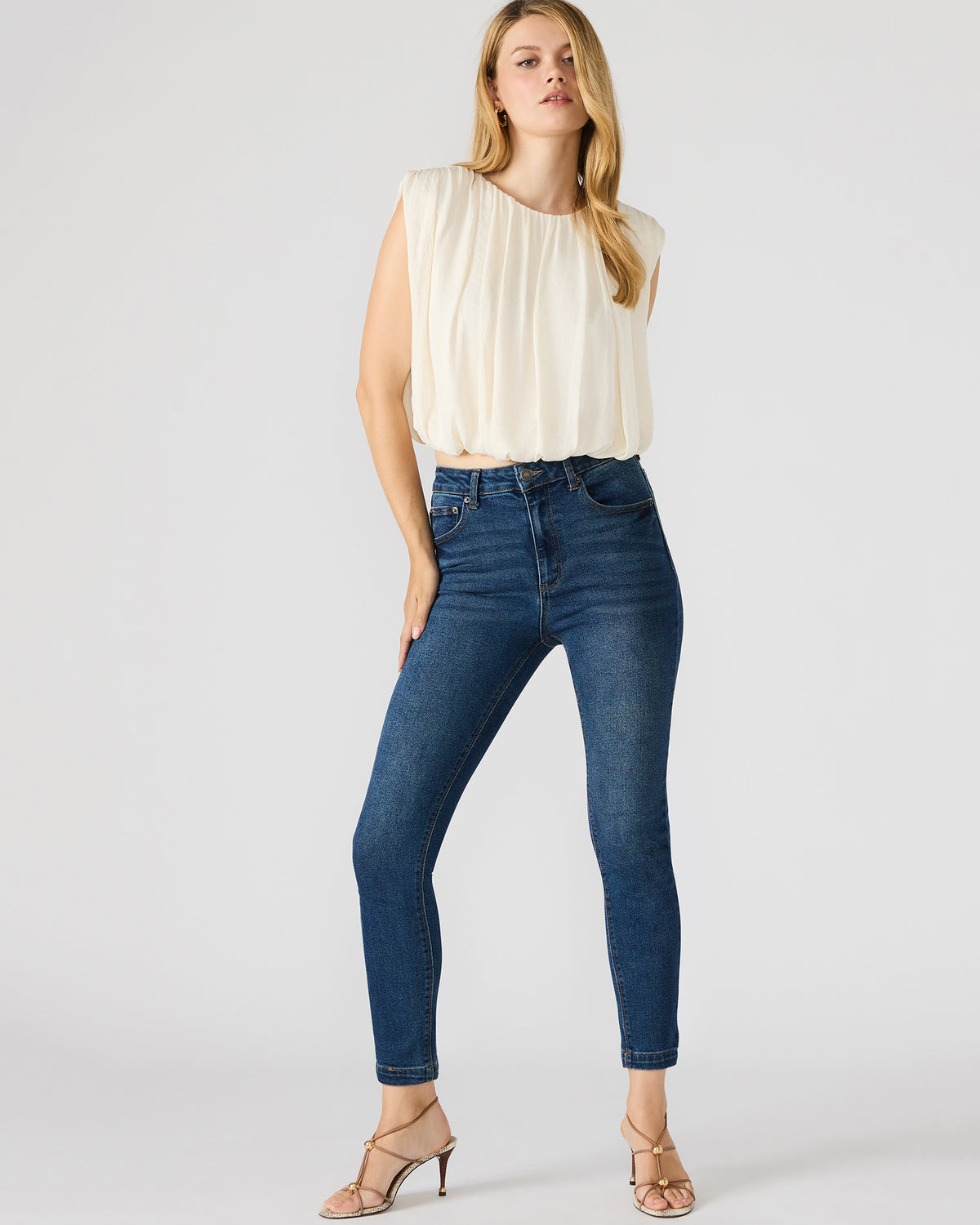 LONA Midnight Blue Denm Skinny Women's Jeans - Steve Madden