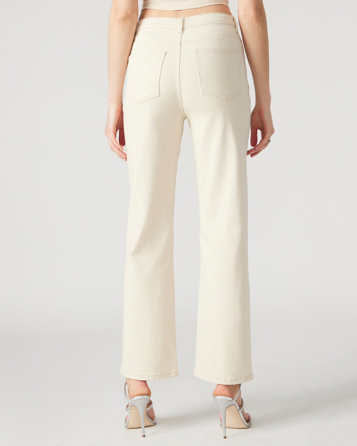 JESSE White Women's Rhinestone Studded Jeans - Steve Madden
