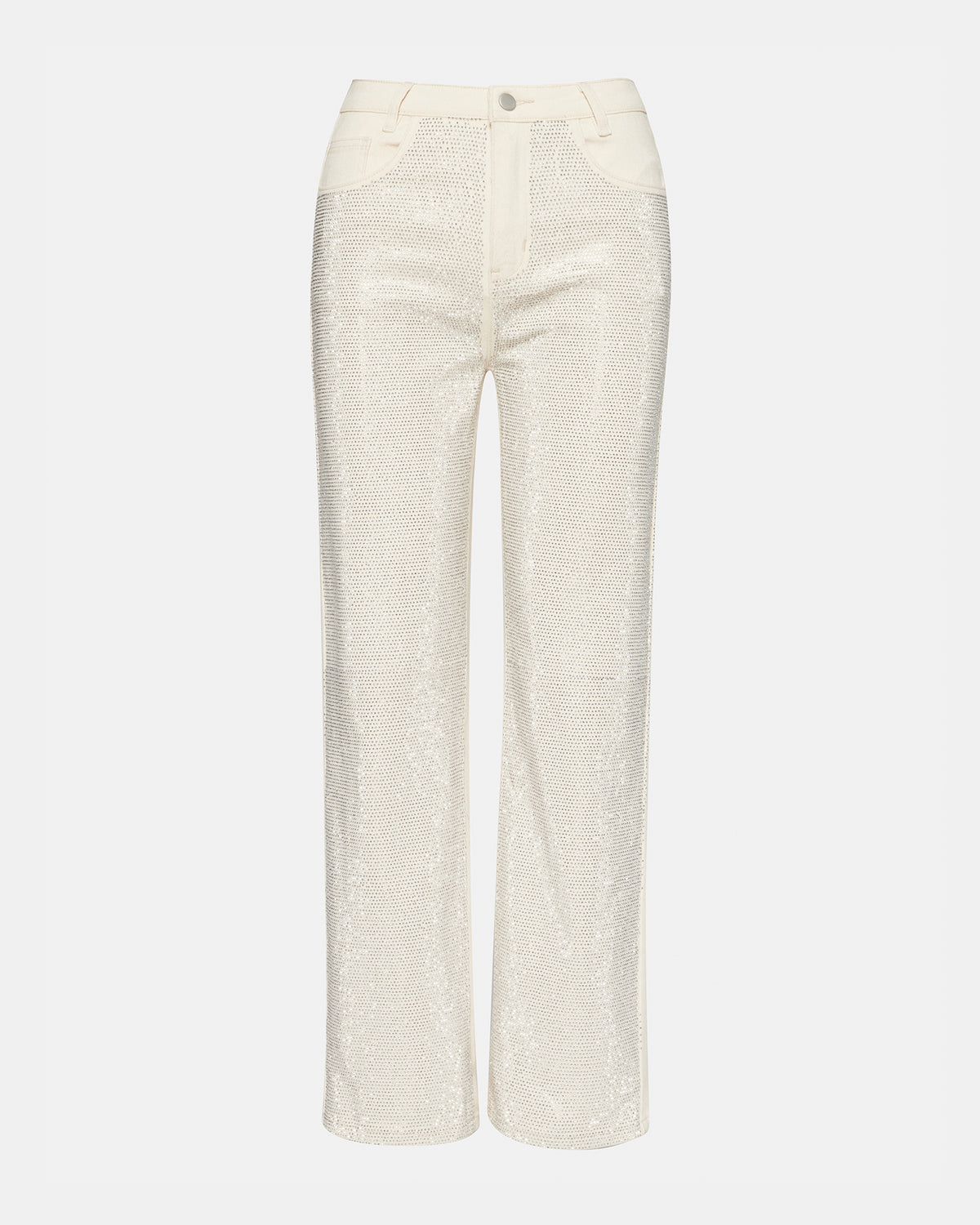 JESSE White Women's Rhinestone Studded Jeans - Steve Madden