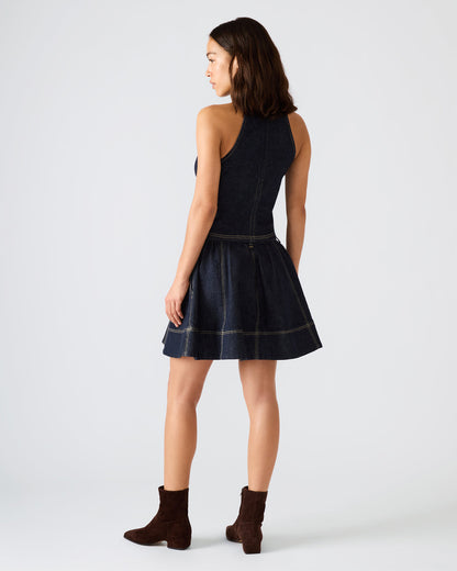 SLOAN Ink Denim Flowy Mini Women's Skirt - Steve Madden