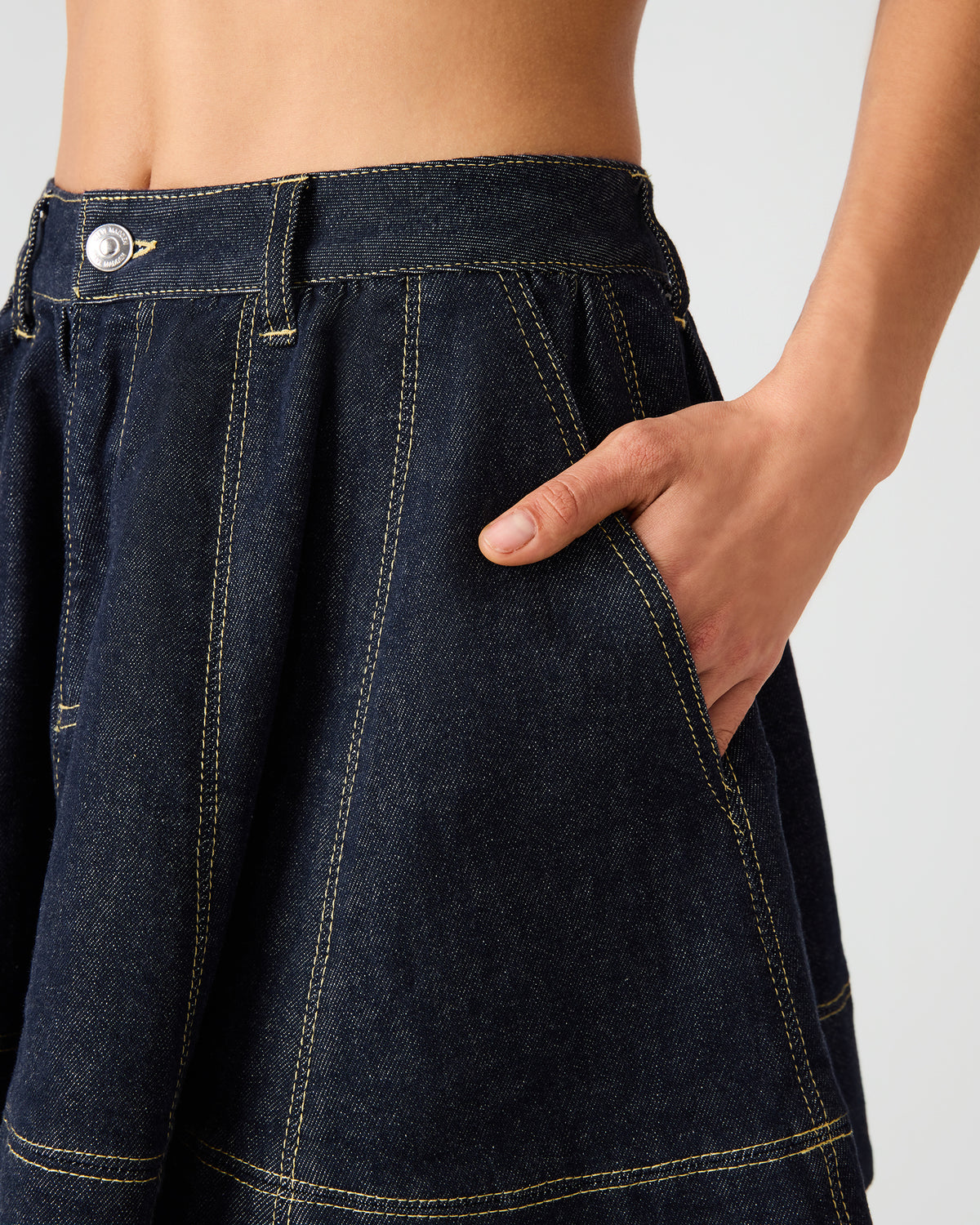 SLOAN Ink Denim Flowy Mini Women's Skirt - Steve Madden