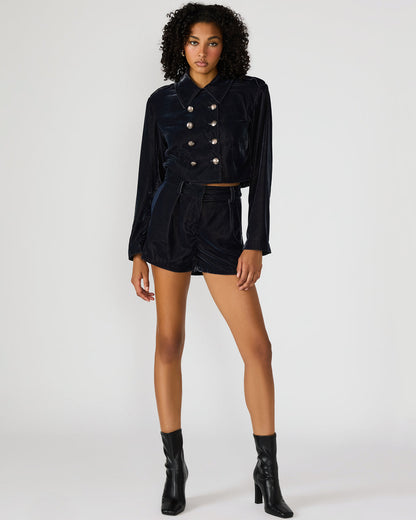 MINNETTA Indigo Haze Velvet Women's Shorts - Steve Madden