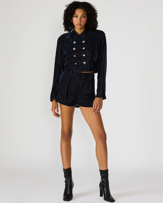 MINNETTA Indigo Haze Velvet Women's Shorts - Steve Madden