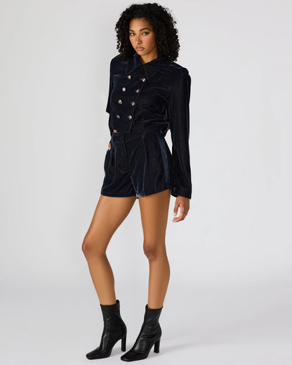 MINNETTA Indigo Haze Velvet Women's Shorts - Steve Madden