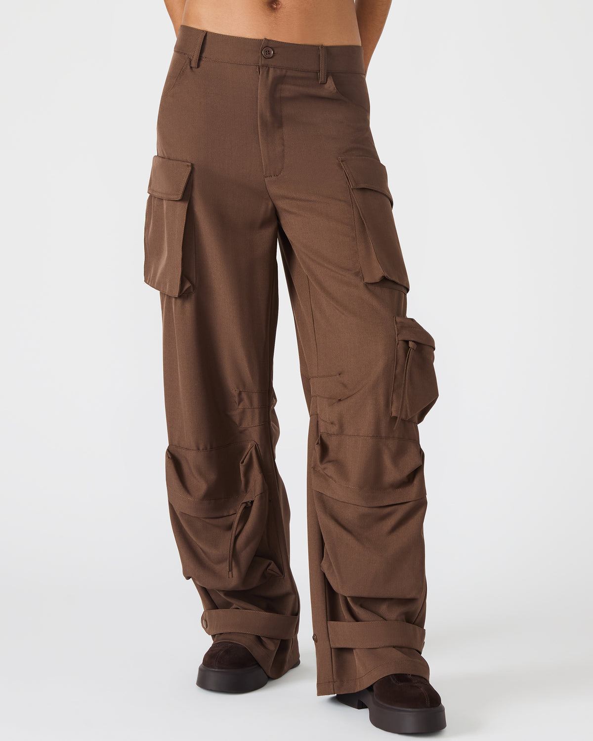 DUO Chocolate Women's Utility Cargo Pants - Steve Madden