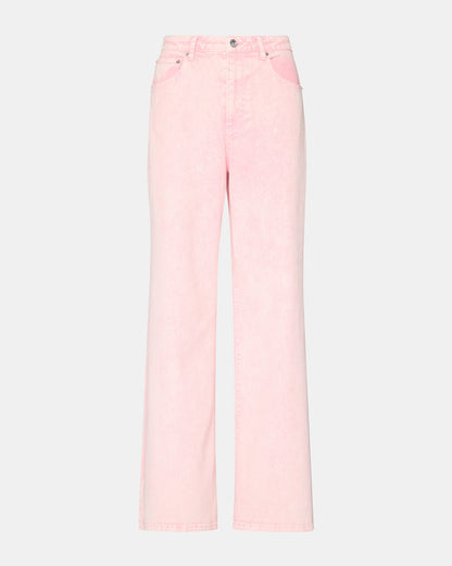 ROZ Pink Wide-Leg Washed Denim Women's Pant - Steve Madden