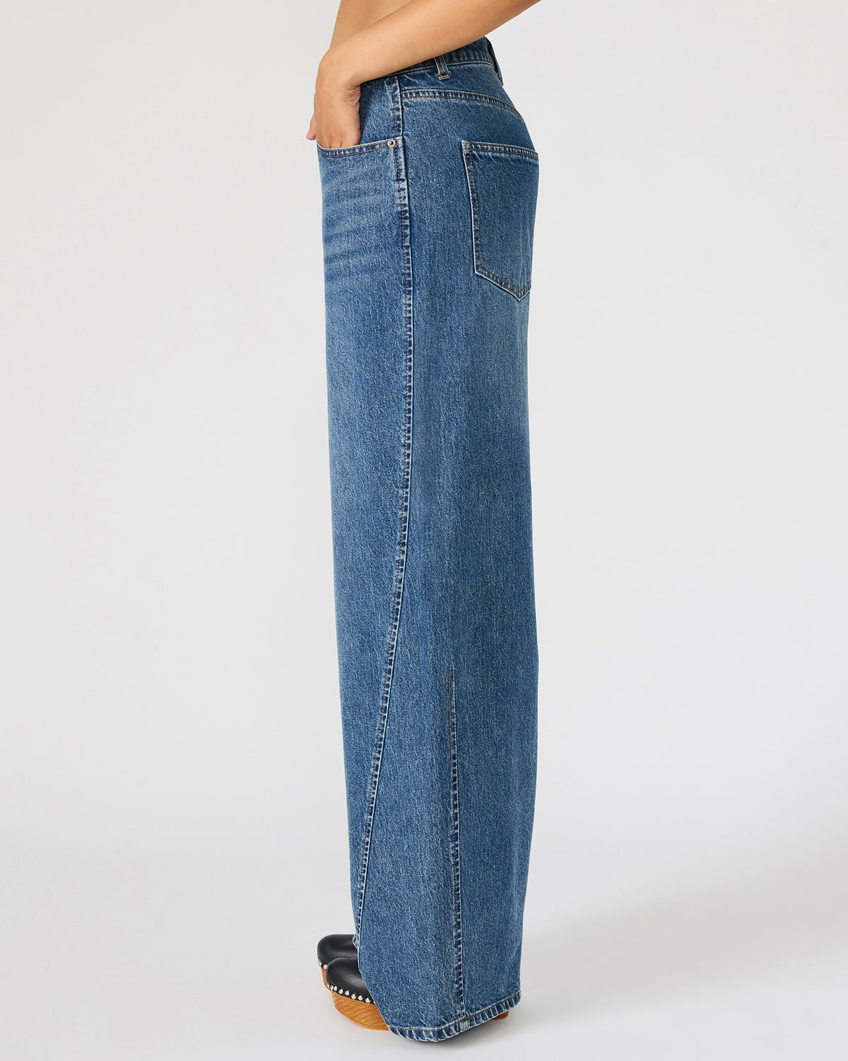 MELLIE Midnight Blue Denim Wide-Leg Women's Jeans - Steve Madden
