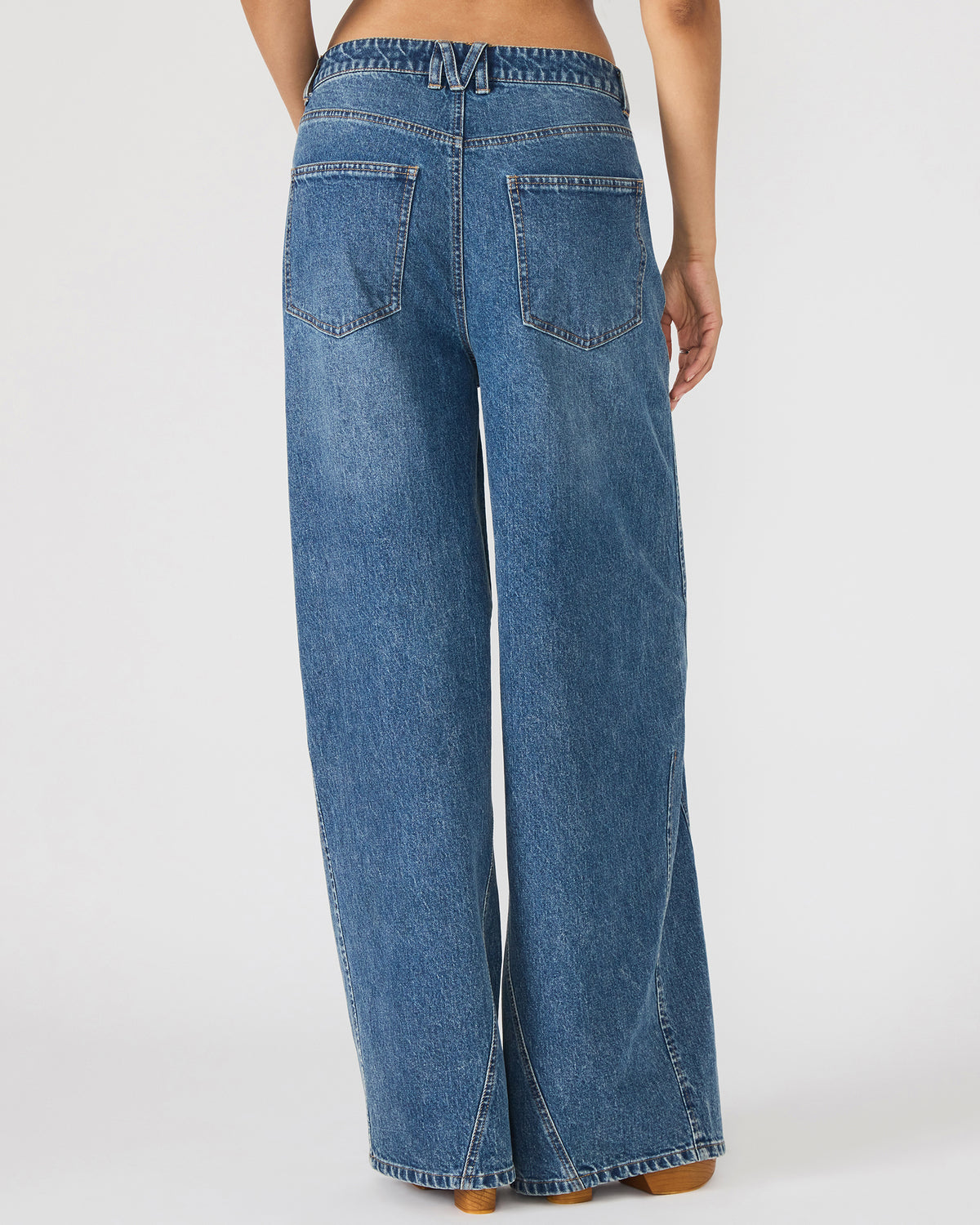 MELLIE Midnight Blue Denim Wide-Leg Women's Jeans - Steve Madden