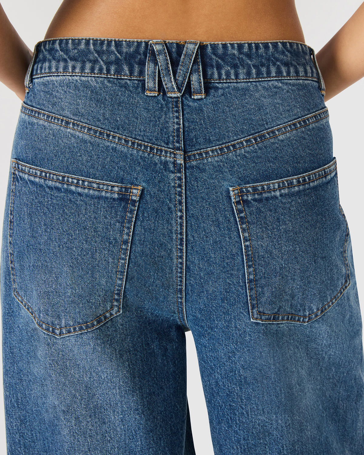 MELLIE Midnight Blue Denim Wide-Leg Women's Jeans - Steve Madden