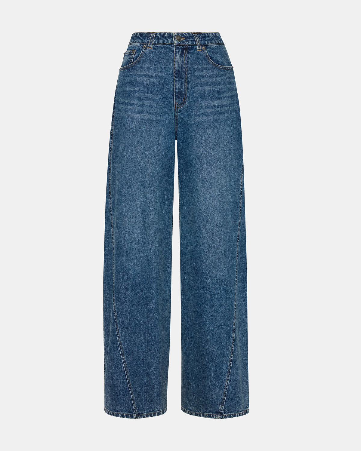 MELLIE Midnight Blue Denim Wide-Leg Women's Jeans - Steve Madden