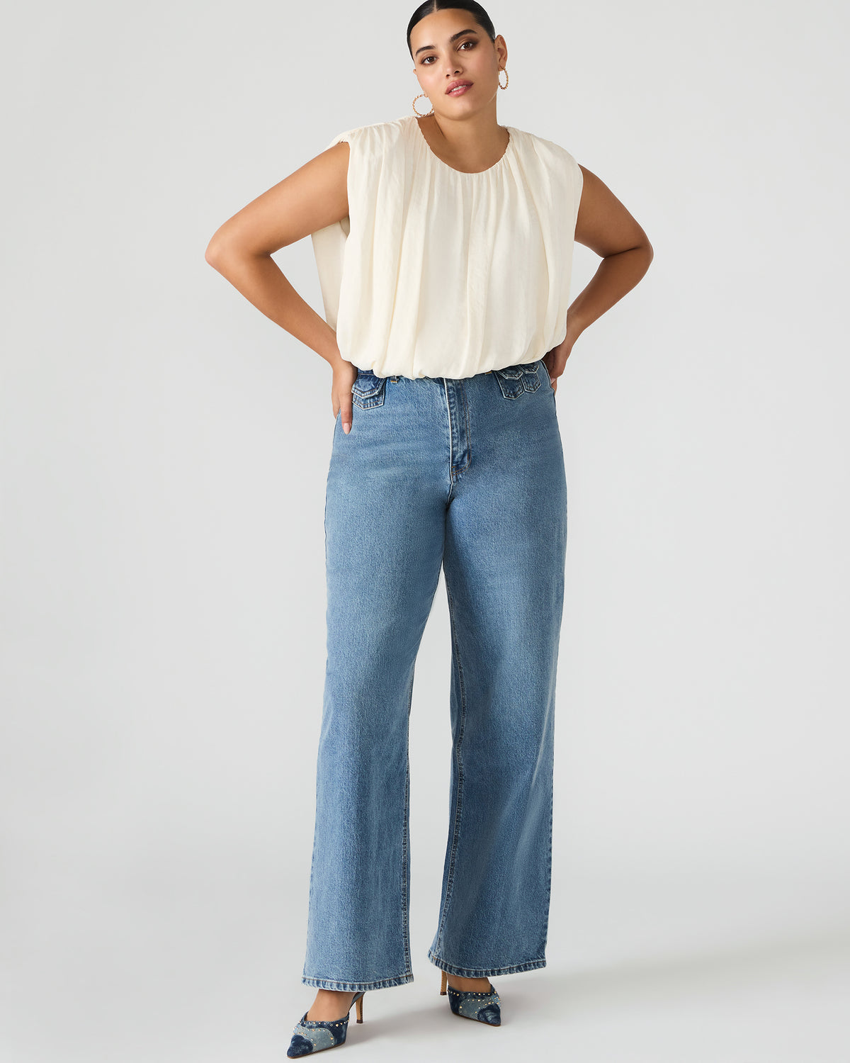 GERALDINE Forever Blue Denim Straight-Leg Women's Jeans - Steve Madden