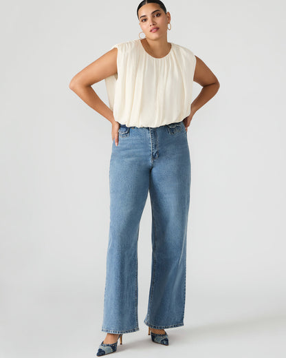 GERALDINE Forever Blue Denim Straight-Leg Women's Jeans - Steve Madden