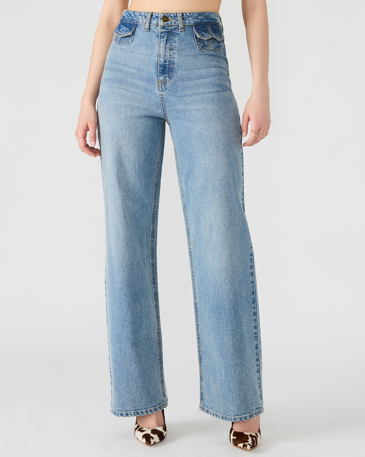 GERALDINE Forever Blue Denim Straight-Leg Women's Jeans - Steve Madden