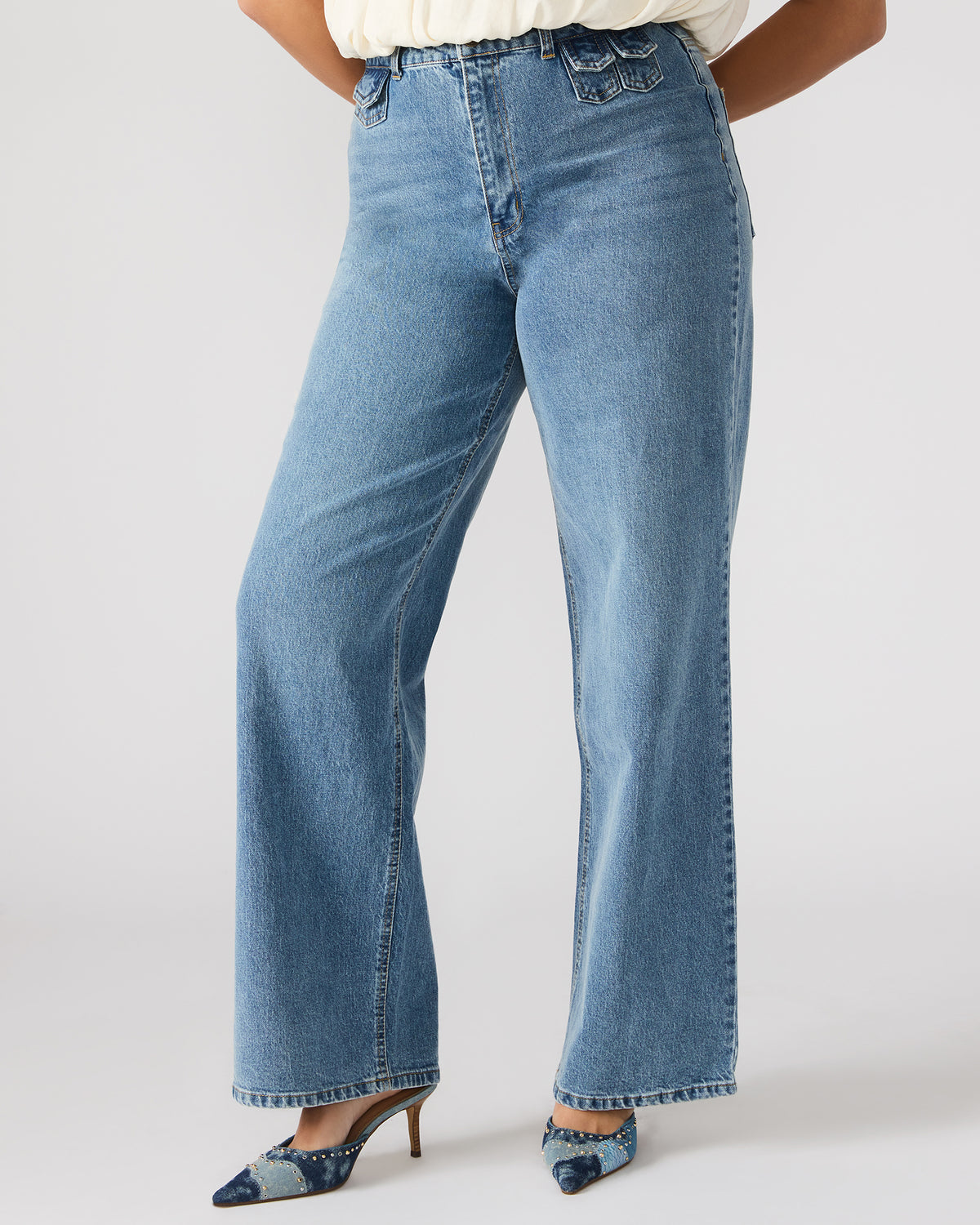 GERALDINE Forever Blue Denim Straight-Leg Women's Jeans - Steve Madden