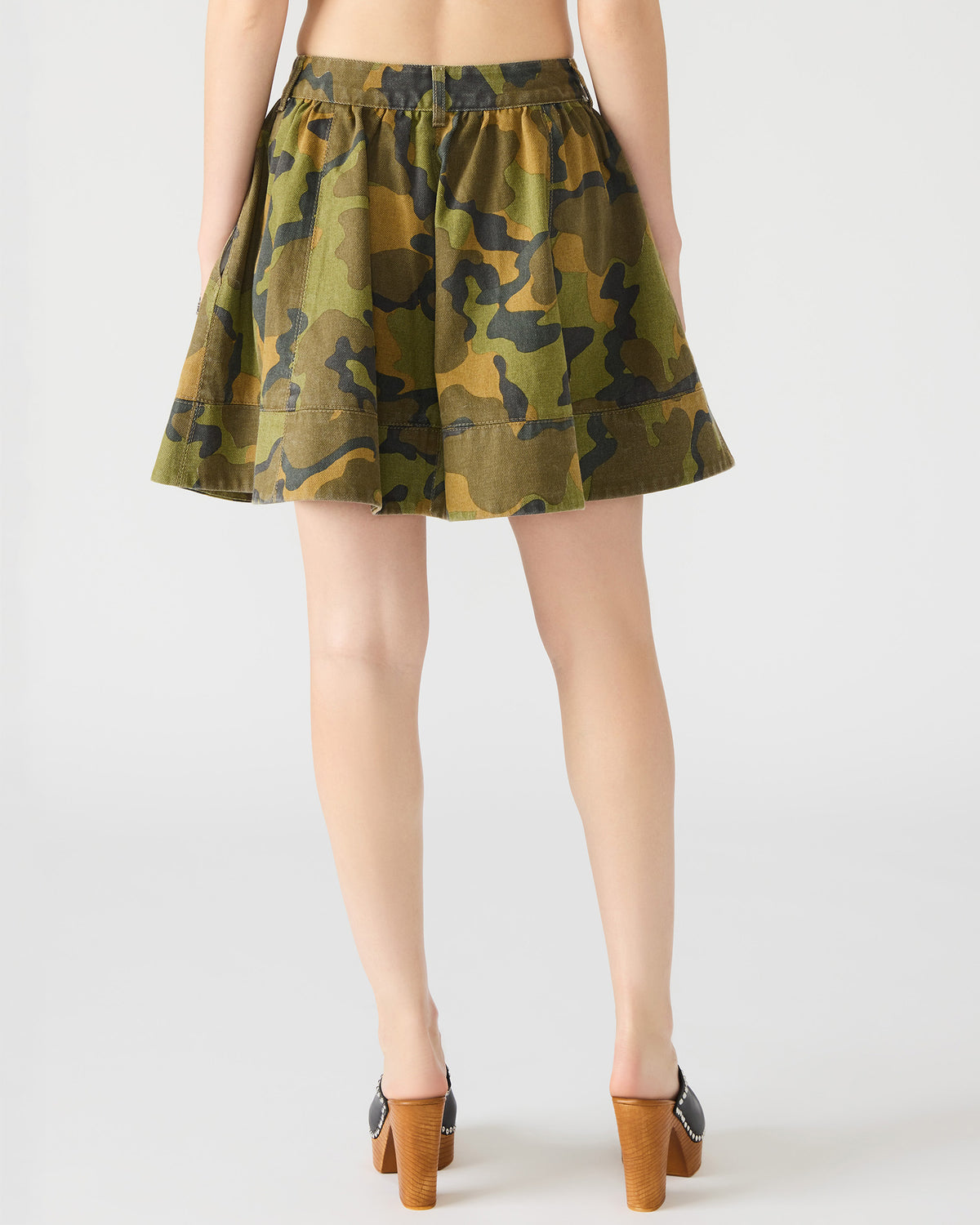 SLOAN Camouflage Mini Denim A-Line Women's Skirt - Steve Madden