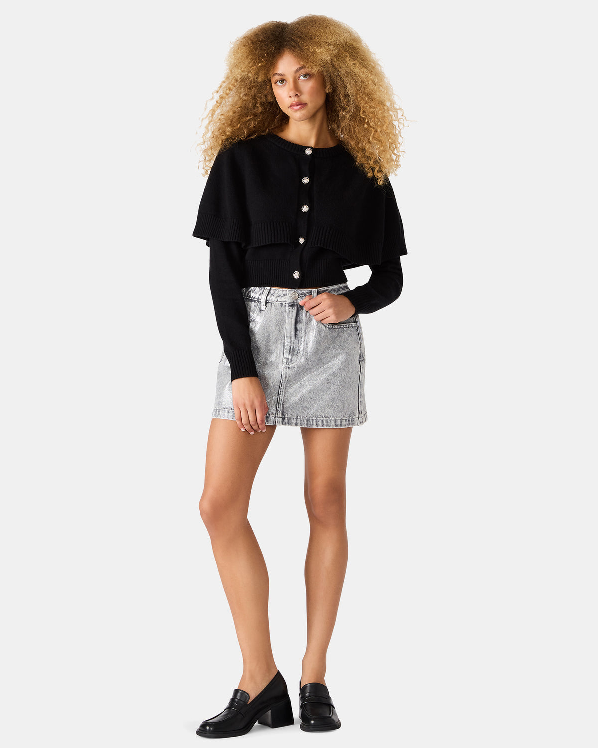 BECK Silver Women's Skirt - Steve Madden