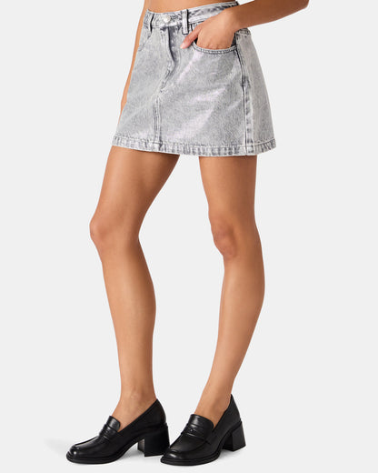 BECK Silver Women's Skirt - Steve Madden