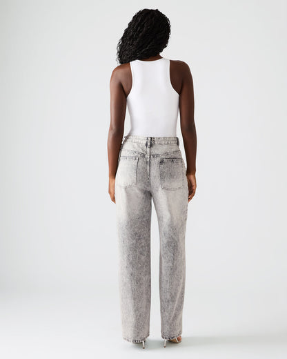 ERAS Fog Rhinestone Embellised Straight-Leg Denim Women's Jeans - Steve Madden