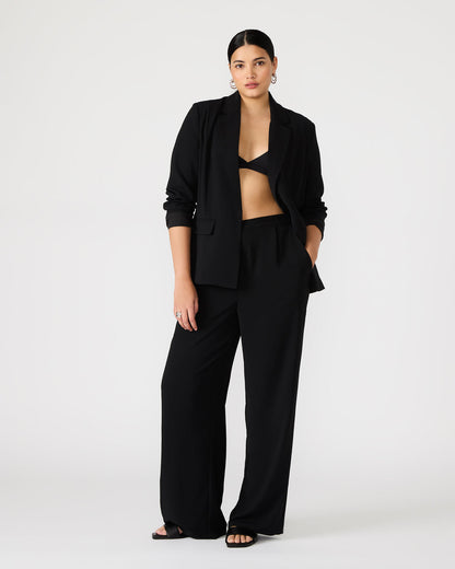 PAYTON Pant Black | Women's Wide Leg Trousers - Steve Madden