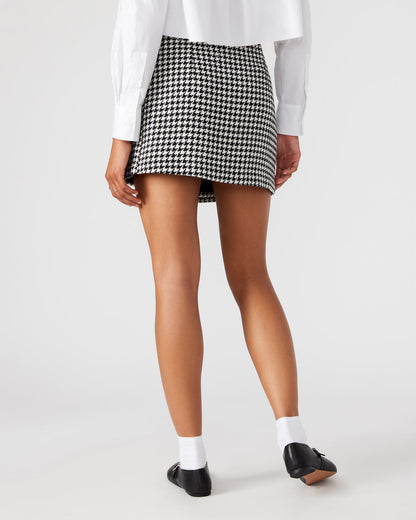 LEON Black/White Women's Wrap Mini Skirt - Steve Madden