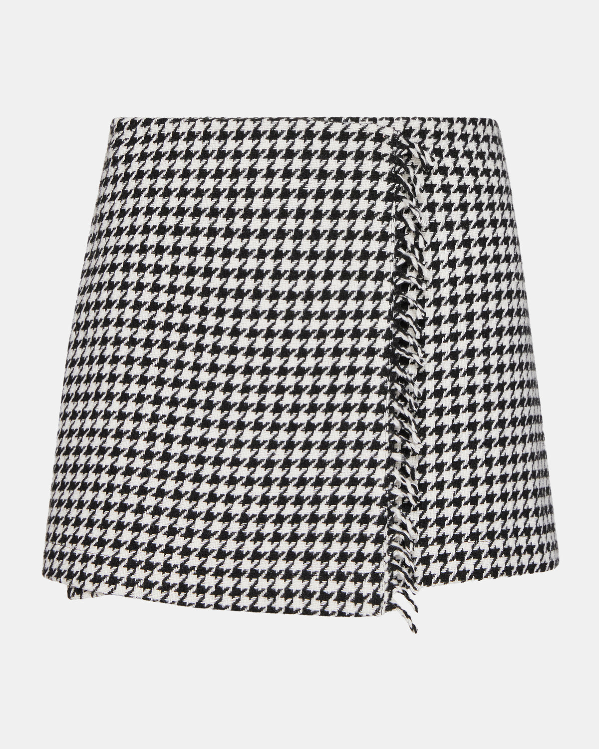 LEON Black/White Women's Wrap Mini Skirt - Steve Madden