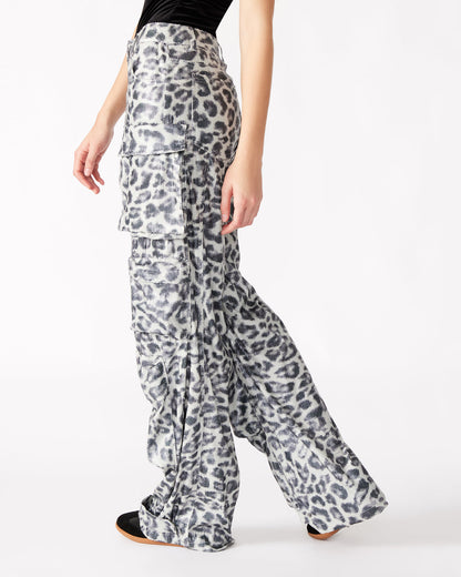 DUO Leopard Sequin Women's Utility Cargo Pants - Steve Madden