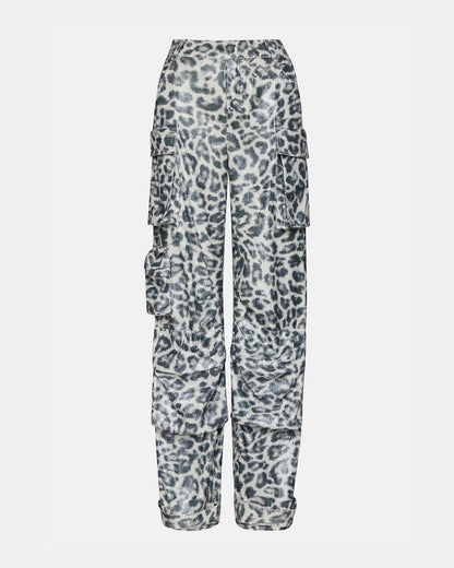 DUO Leopard Sequin Women's Utility Cargo Pants - Steve Madden