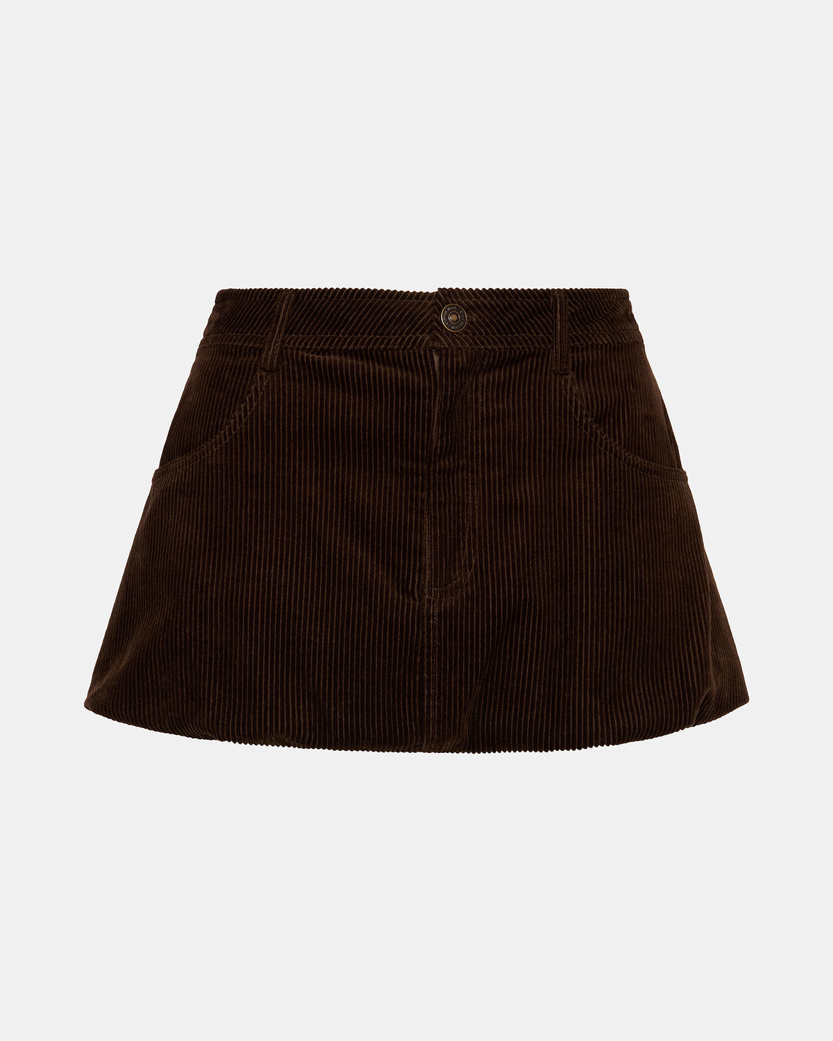 SIMONA Dark Espresso Women's Mini Skirt - Steve Madden