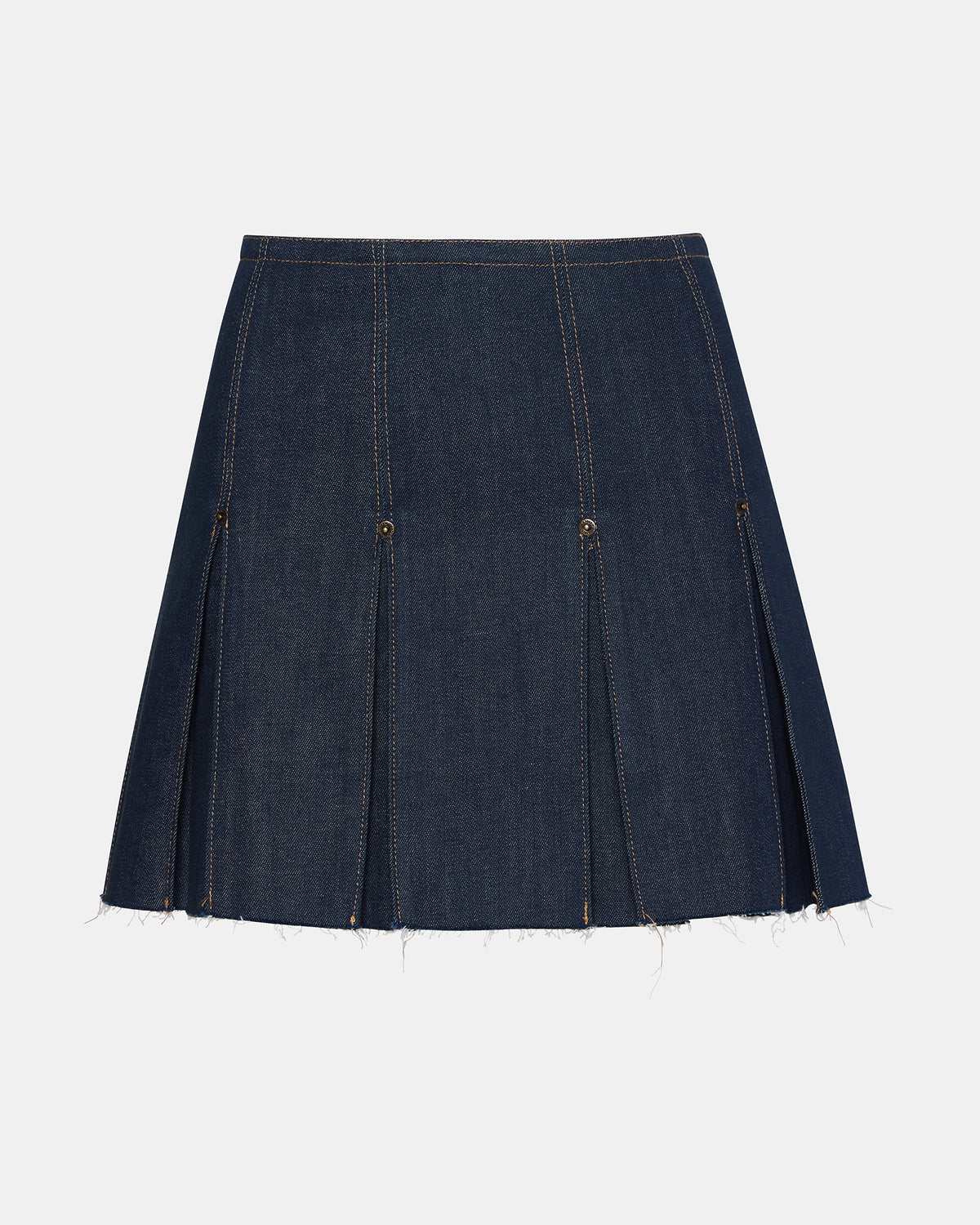JOAN Deep Indigo Pleated Denim Matching Set Women's Skirt - Steve Madden