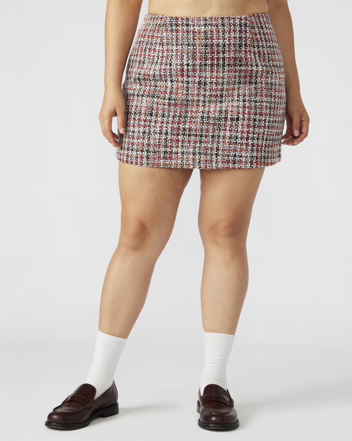 MATTEA Skirt Red Multi | Women's Speckled Mini Skirt - Steve Madden