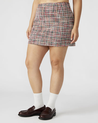 MATTEA Skirt Red Multi | Women's Speckled Mini Skirt - Steve Madden