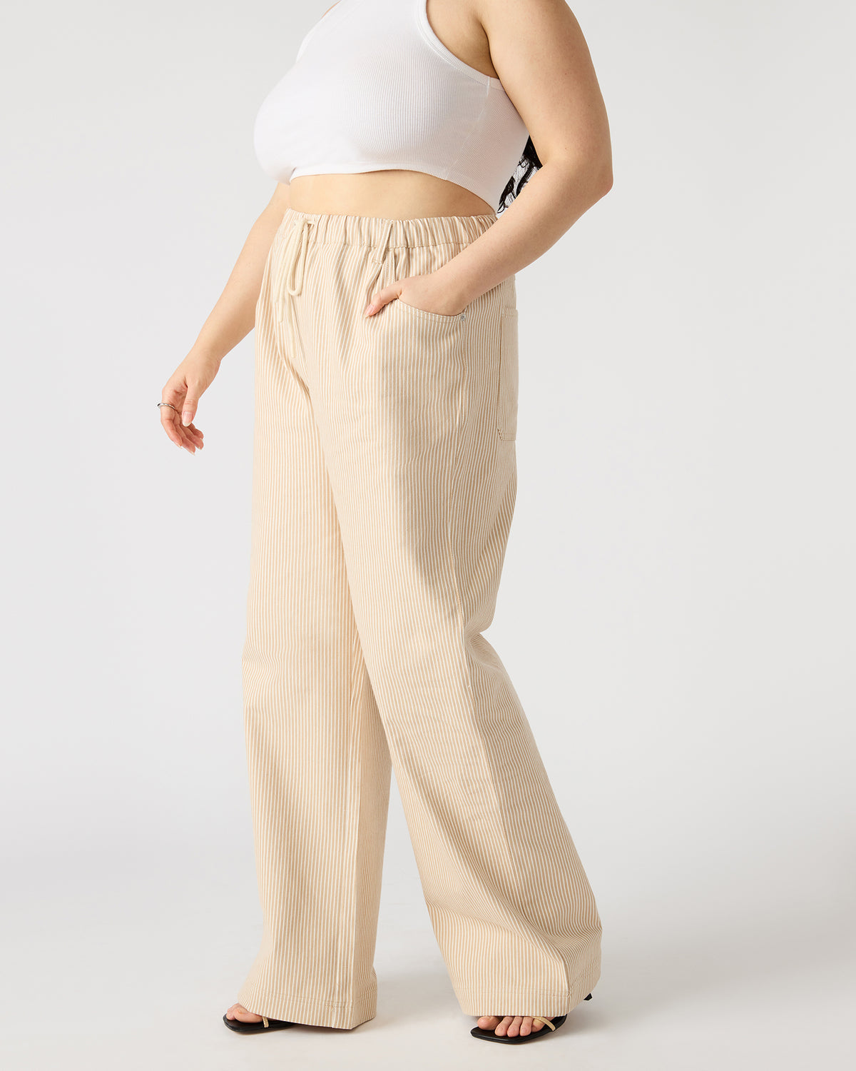 MINORCA Khaki Women's Wide-Leg Tie-Front Pant - Steve Madden