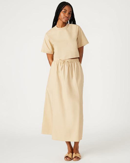 SUNNY Skirt Khaki | Women's A-Line Maxi Skirt - Steve Madden