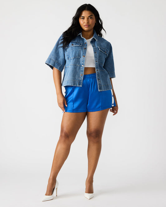 BECKHAM Blue Women's Athletic Track Shorts - Steve Madden