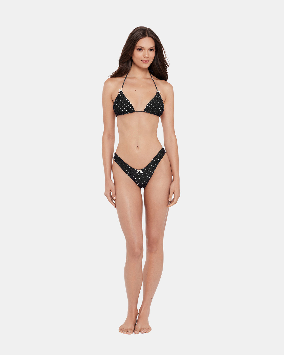 DARLING DOT BIKINI BOTTOM BLACK MULTI Women's Bikini Bottom - Steve Madden