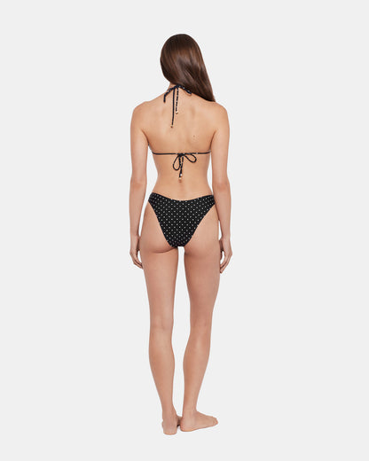 DARLING DOT BIKINI BOTTOM BLACK MULTI Women's Bikini Bottom - Steve Madden