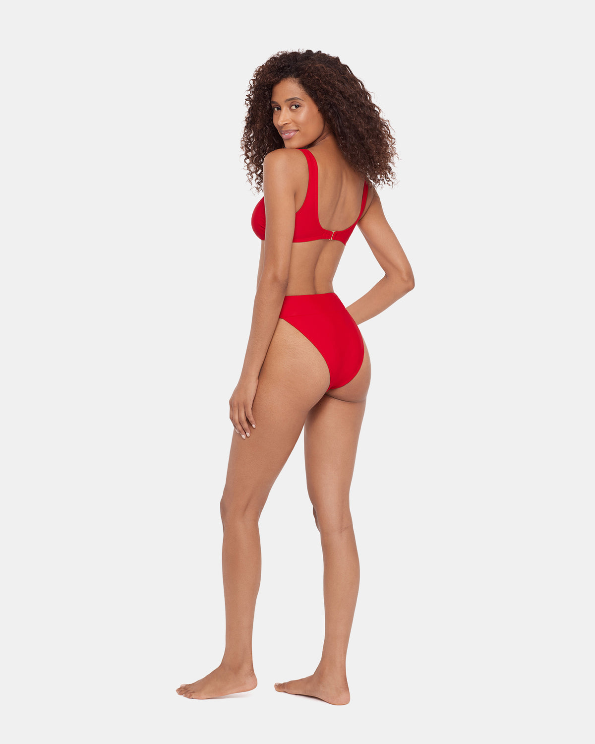 SLEEK 'N CHIC BIKINI BOTTOM Cherry Women's Cheeky Bikini Bottom - Steve Madden