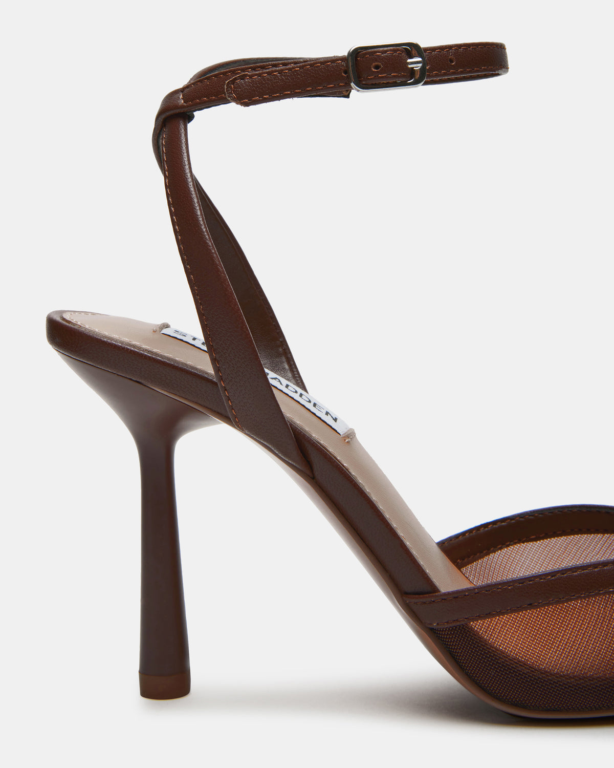 ALLIANCE Mesh Brown Pointed-Toe Pump Women's Heel - Steve Madden