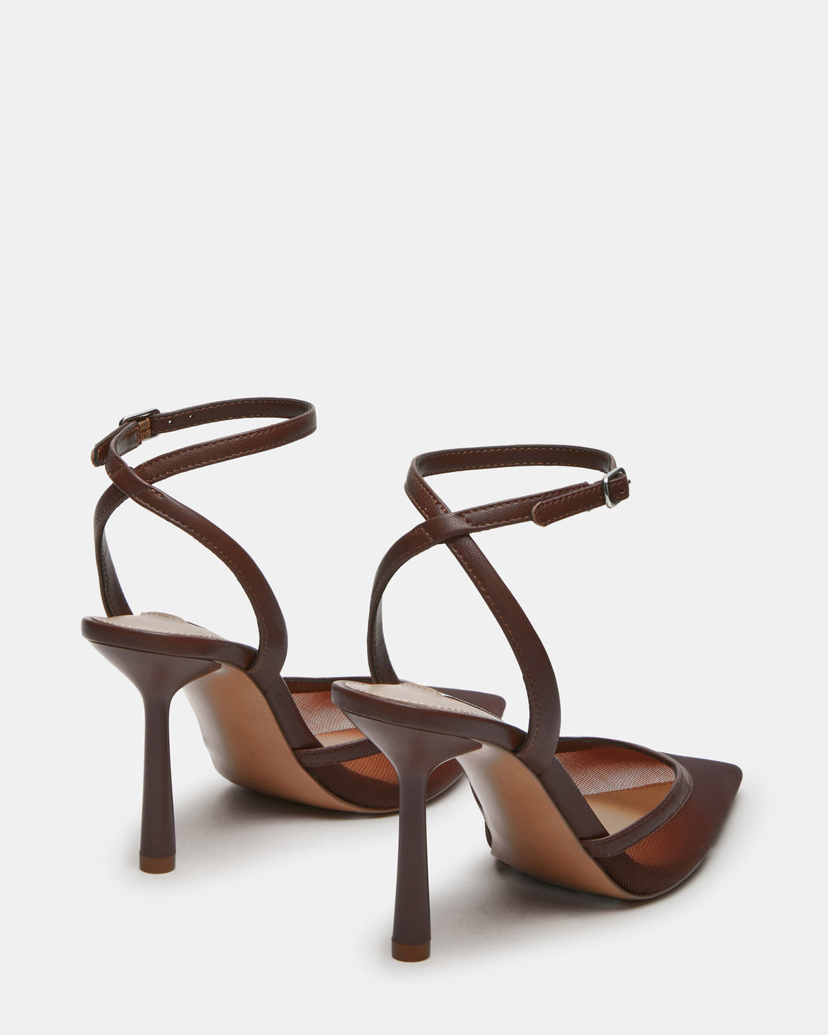 ALLIANCE Mesh Brown Pointed-Toe Pump Women's Heel - Steve Madden