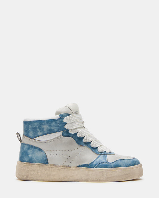 ENDLESS Blue Multi High-Top Lace-Up Sneaker | Women's Sneakers - Steve Madden