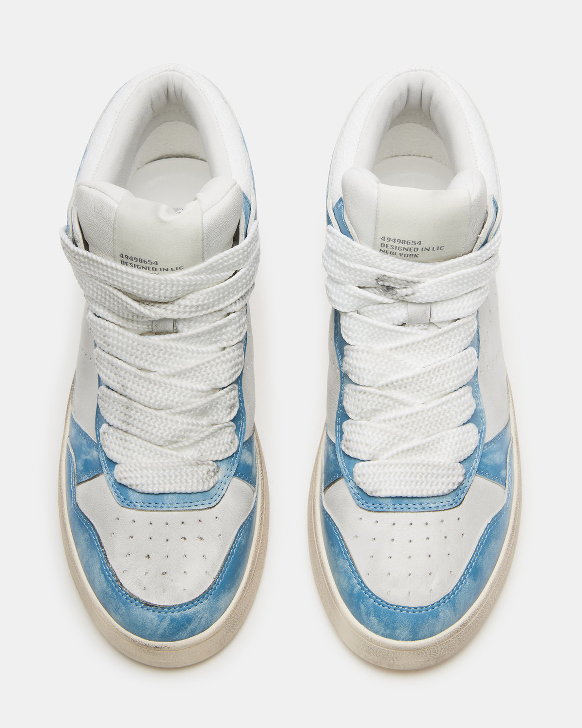 ENDLESS Blue Multi High-Top Lace-Up Sneaker | Women's Sneakers - Steve Madden