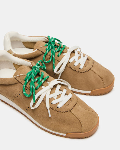 MIRAGE Sand Suede Women's Low-Top Sneaker - Steve Madden