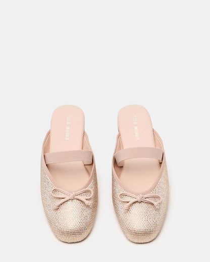 CUTESY Rhinestone Slip-On Ballet Mule Women's Flat - Steve Madden
